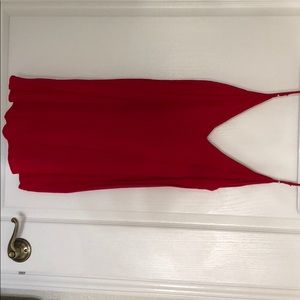 Bright red short dress